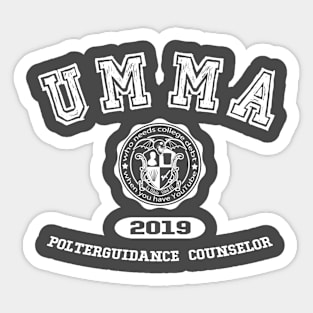 UMMA Student Shirt Light Ink Sticker